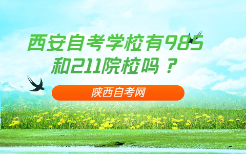 西安自考學(xué)校有985和211院校嗎？