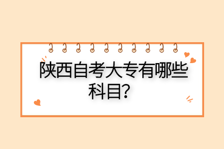 陜西自學(xué)考試有哪些專業(yè)